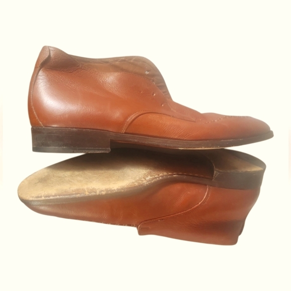 Bruno Magli Savino Men's Brown Leather Italian Chukka Ankle Dress Boots 10 1/2 M - Picture 7 of 7